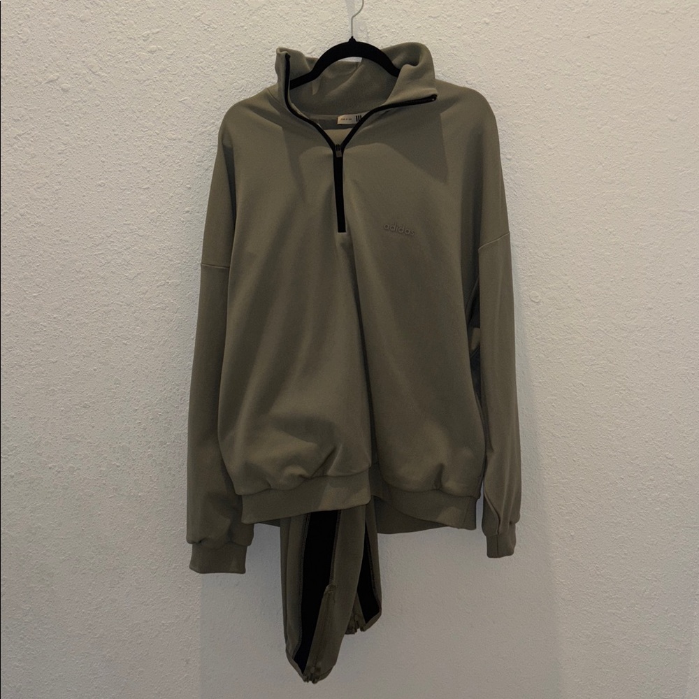 Adidas Khaki Green Tracksuit Set (Fear Of God)